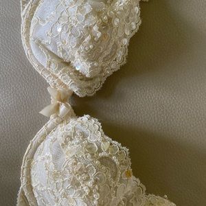 Beaded and sequined lightly lined bra